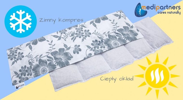 Medi Partners, Berry, termofor 5-komorowy z pestkami wiśni, 20-60 cm