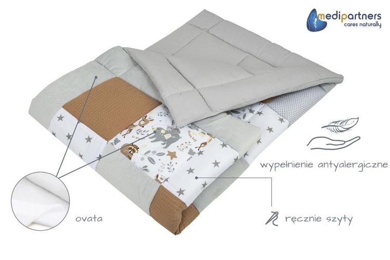 Medi Partners, Jelonki, mata do zabaw, kocyk, 100-100 cm