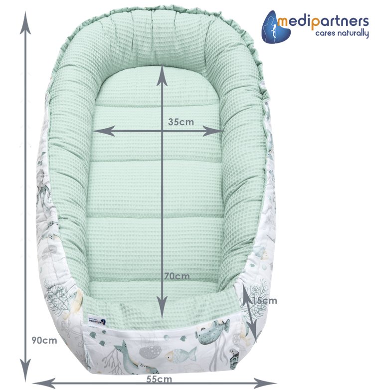 Medi Partners, Ocean, gniazdo, kokon dla niemowląt, wafel