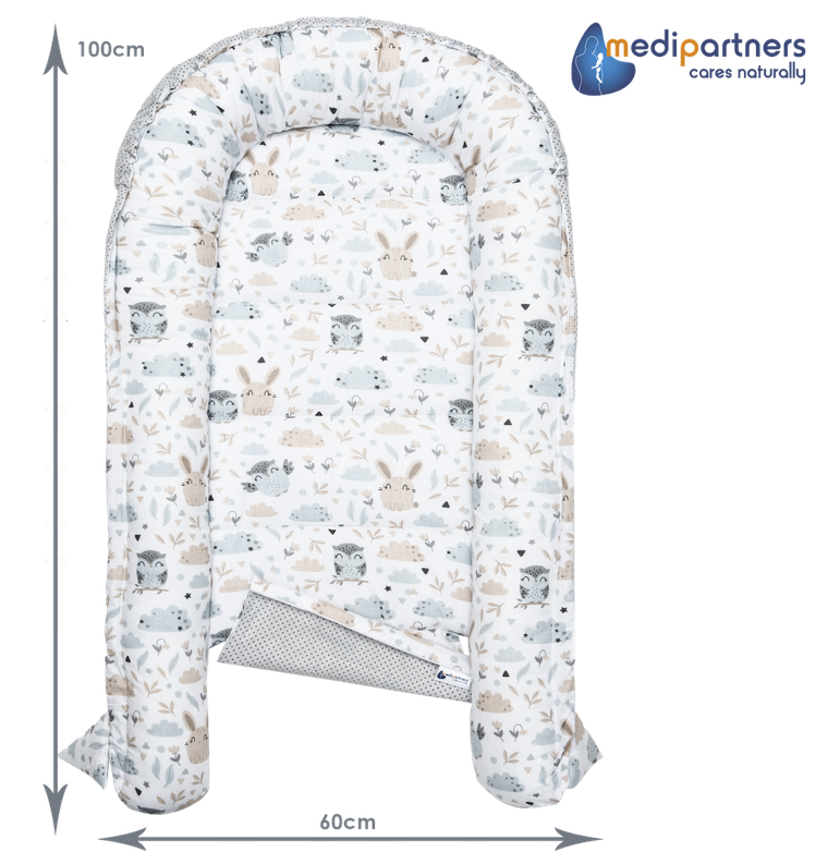 Medi Partners, Polana, gniazdo niemowlęce, kokon solo, szary