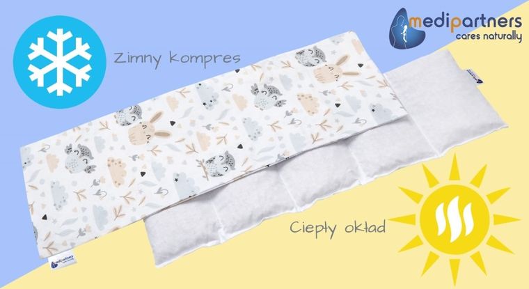 Medi Partners, Polana, termofor 5-komorowy z pestkami wiśni, 20-60 cm