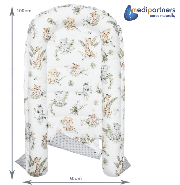 Medi Partners, Safari, gniazdo niemowlęce, kokon solo, beżowy