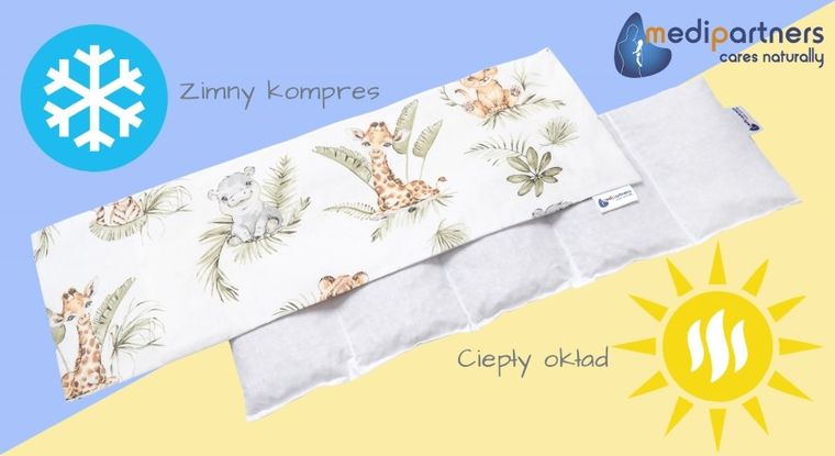 Medi Partners, Safari, termofor 5-komorowy z pestkami wiśni, 20-60 cm