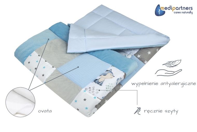 Medi Partners, Sarny, Jeż, mata do zabaw, kocyk, 100-100 cm