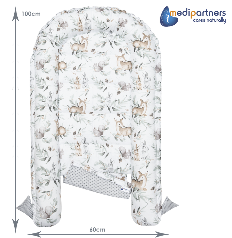 Medi Partners, Sarny, Liście, gniazdo niemowlęce, kokon solo, szary