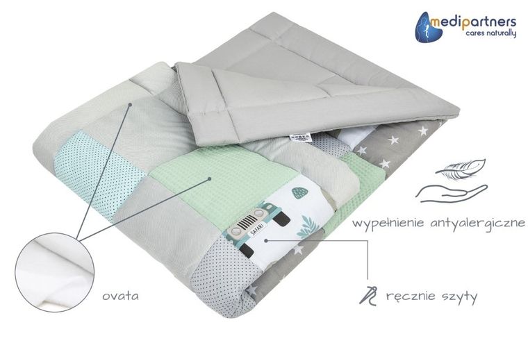 Medi Partners, Zoo, mata do zabaw, kocyk, 100-100 cm