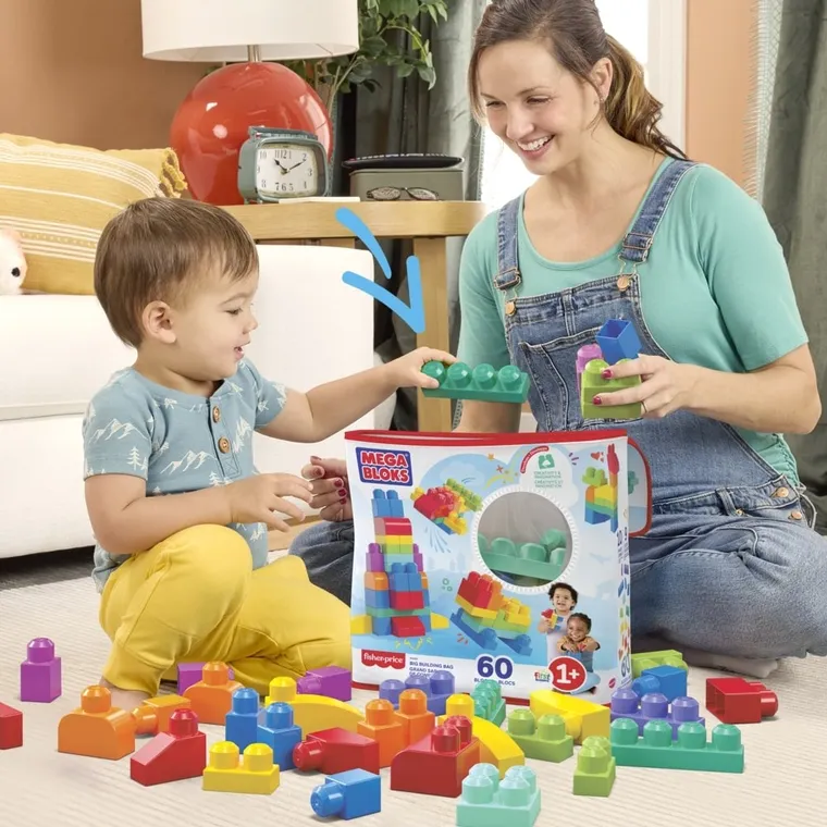 MEGA Bloks, Torba, klocki, 60 elementów