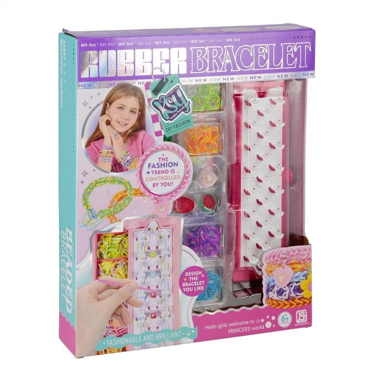 Mega Creative, bransoletki z gumek, zestaw kreatywny