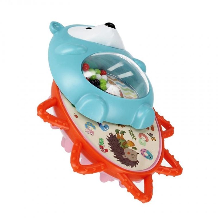 Mega Creative, jeżyk, grzechotka gryzak, 2w1, 1 szt.