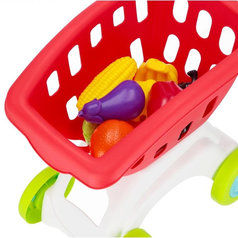 Mega Creative, kasa sklepowa z wózkiem i akcesoriami, supermarket