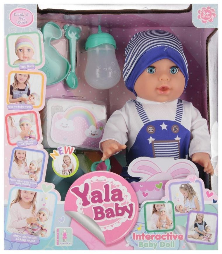 Mega Creative, lalka bobas z akcesoriami, chłopiec, 35 cm