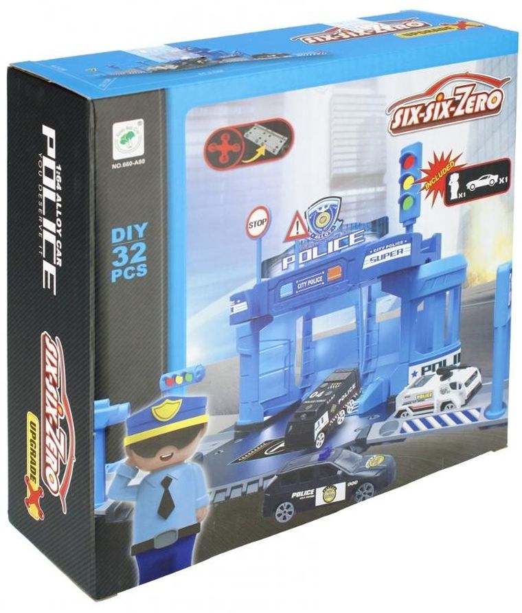 Mega Creative, parking policyjny z akcesoriami