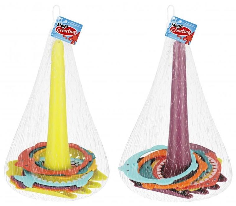 Mega Creative, Rzut do celu, drążek z pierścieniami, gra zręcznościowa