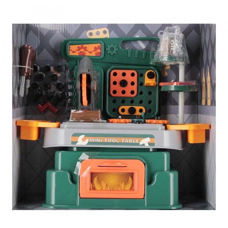 Mega Creative, warsztat, stół z narzędziami, 46 elementów