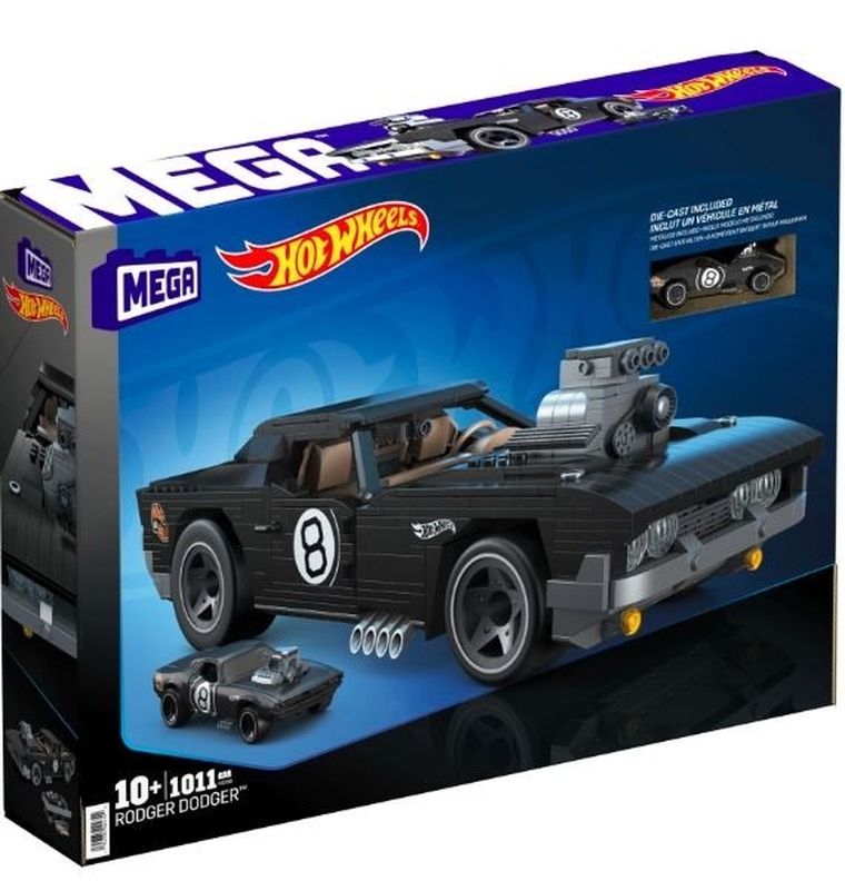 MEGA Hot Wheels, Rodger Dodger, klocki, 1011 elementów