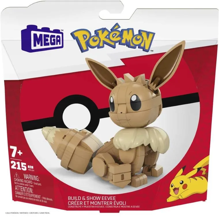 MEGA Pokemon, Evee do zbudowania, klocki, 215 elementów