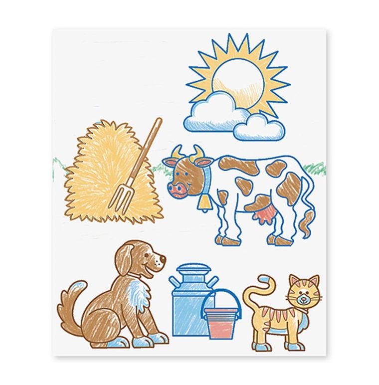 Melissa & Doug, Farma, pieczątki