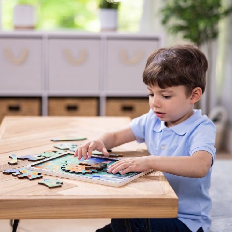 Melissa & Doug, podwodny świat, puzzle z zębatkami