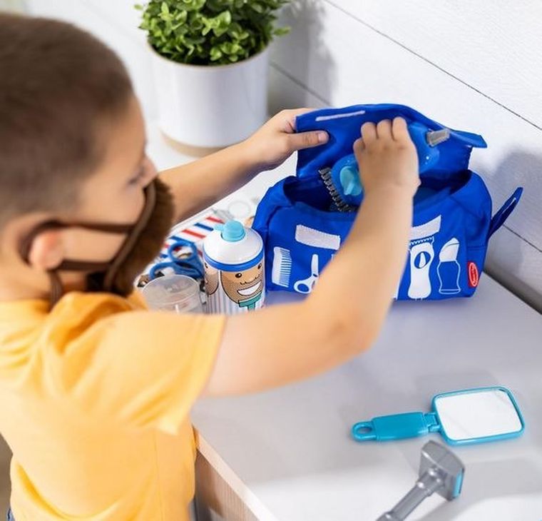 Melissa & Doug, zestaw barberski, 16 elementów