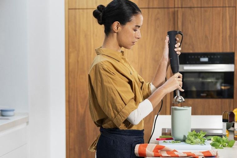 Mepal, Chef It, dzbanek do miksowania z pokrywką, Navy, 1000 ml