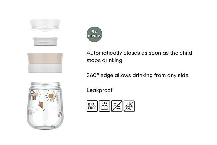 Mepal, Mio, Fairy Garden, kubek treningowy do nauki picia, 300 ml