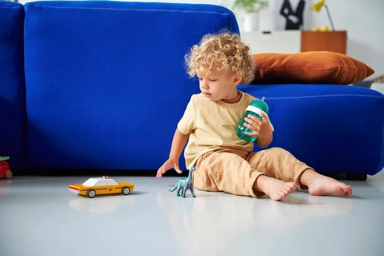 Mepal, Mio, Little Farm, kubek dziecięcy ze słomką, 9m+, 300 ml