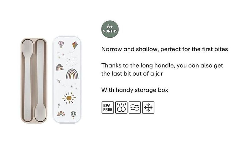 Mepal, Mio, łyżki do karmienia, Fairy Garden, 2 szt.
