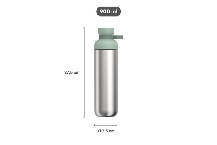 Mepal, Vita, butelka na wodę, stalowa, Vivid Mauve, 900 ml