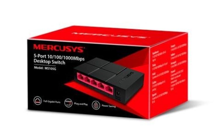 Mercusys, switch, MS105G