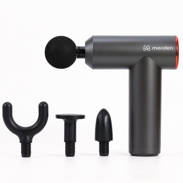 Meriden, pistolet do masażu, 4 końcówki