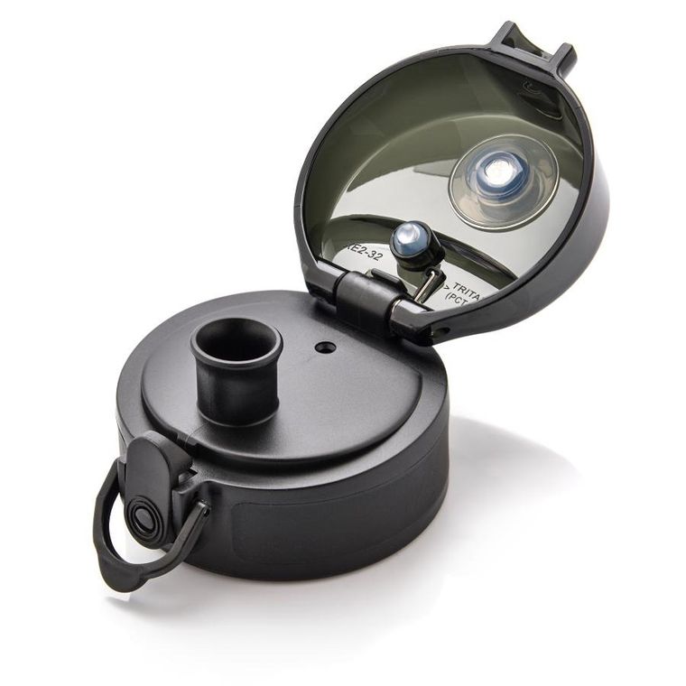 Meteor, bidon sportowy, czarno-biały, 500 ml