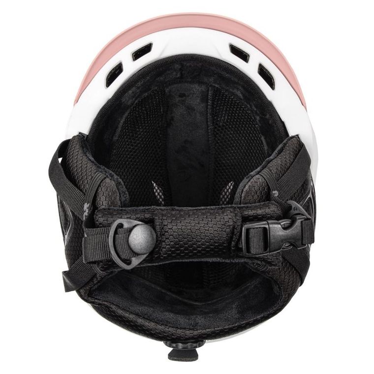 Meteor, Montara, kask narciarski, biało-różowy, rozmiar 58-61 cm