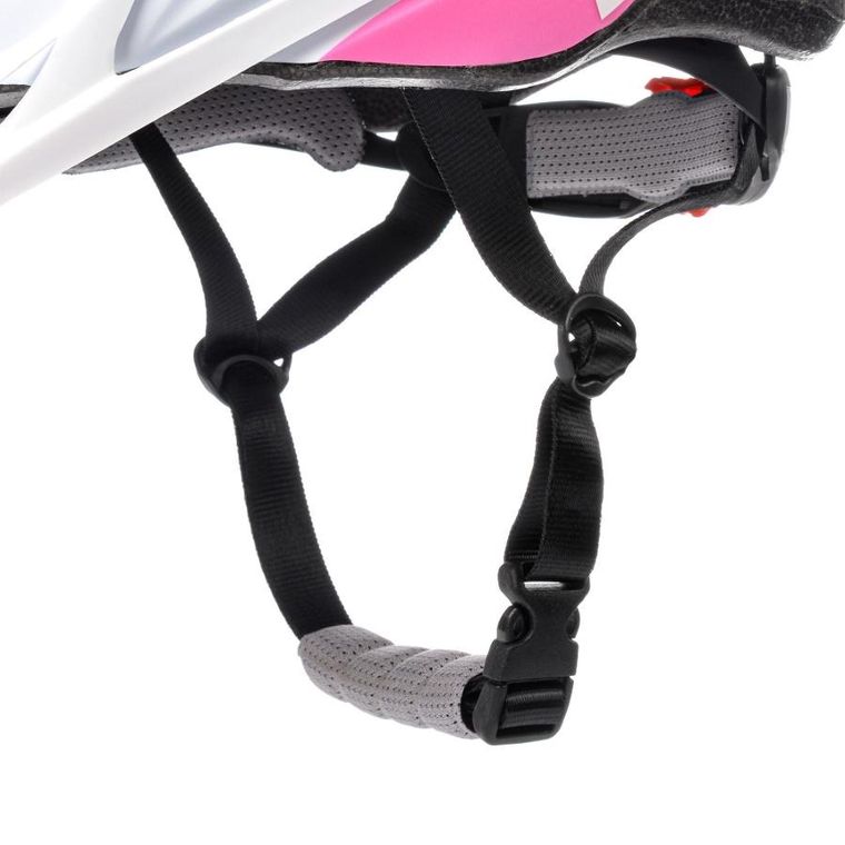 Meteor, MV29 drizzle, kask ochronny, biały/różowy, rozmiar 61-63 cm