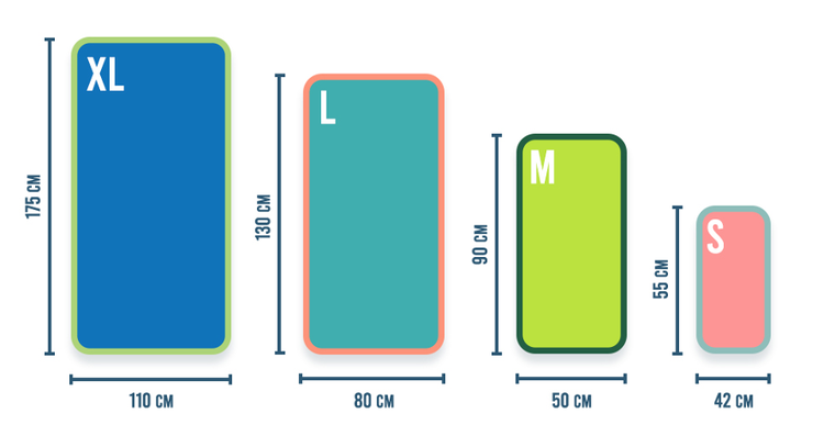 Meteor, ręcznik szybkoschnący, bakłażanowy, rozmiar M, 50-90 cm