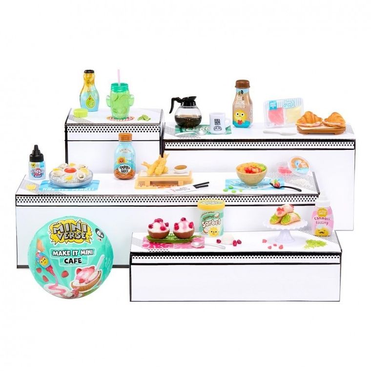 MGA's Miniverse, Make It Mini, Foods: Cafe, kula niespodzianka, mini jedzenie