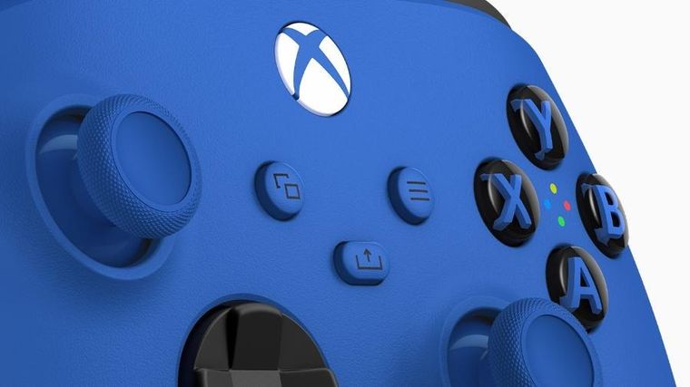 Microsoft, kontroler, Xbox Series Shock Blue