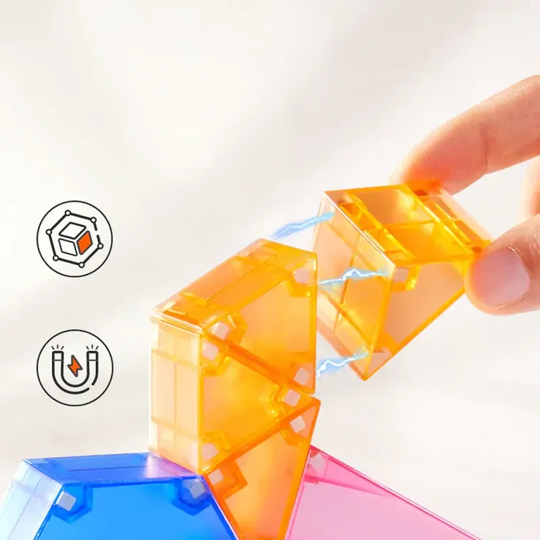 Mideer, klocki magnetyczne 3D, 20 elementów