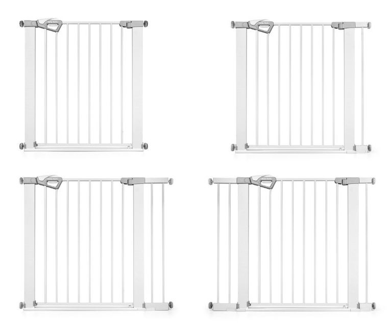 Milly Mally, Guardy, barierka zabezpieczająca na schody z rozszerzeniami, white, 76-104 cm