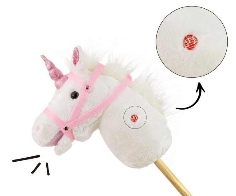 Milly Mally, Hobby Horse, konik na kiju, white