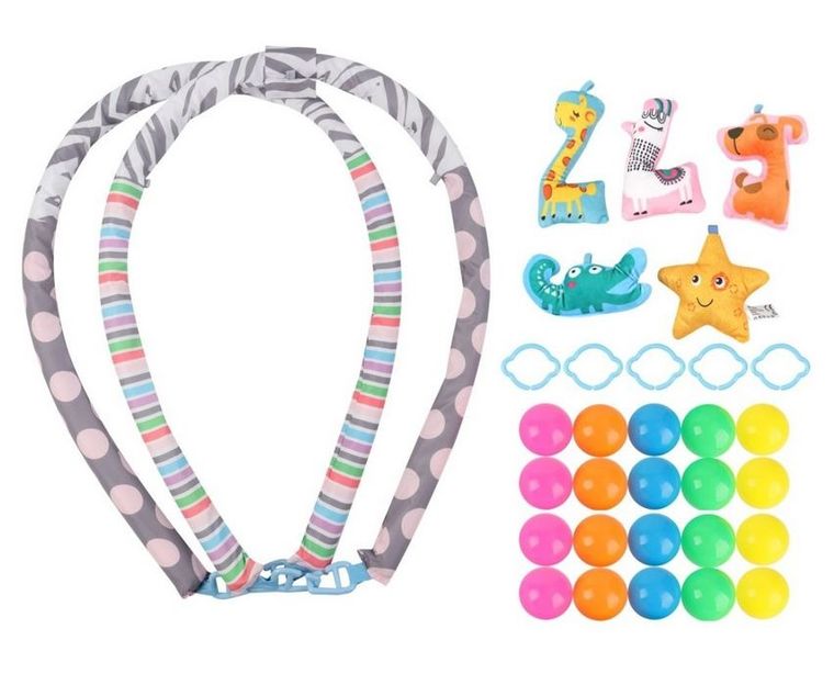 Milly Mally, TinyMini, mata edukacyjna 2w1, kwiat-safari