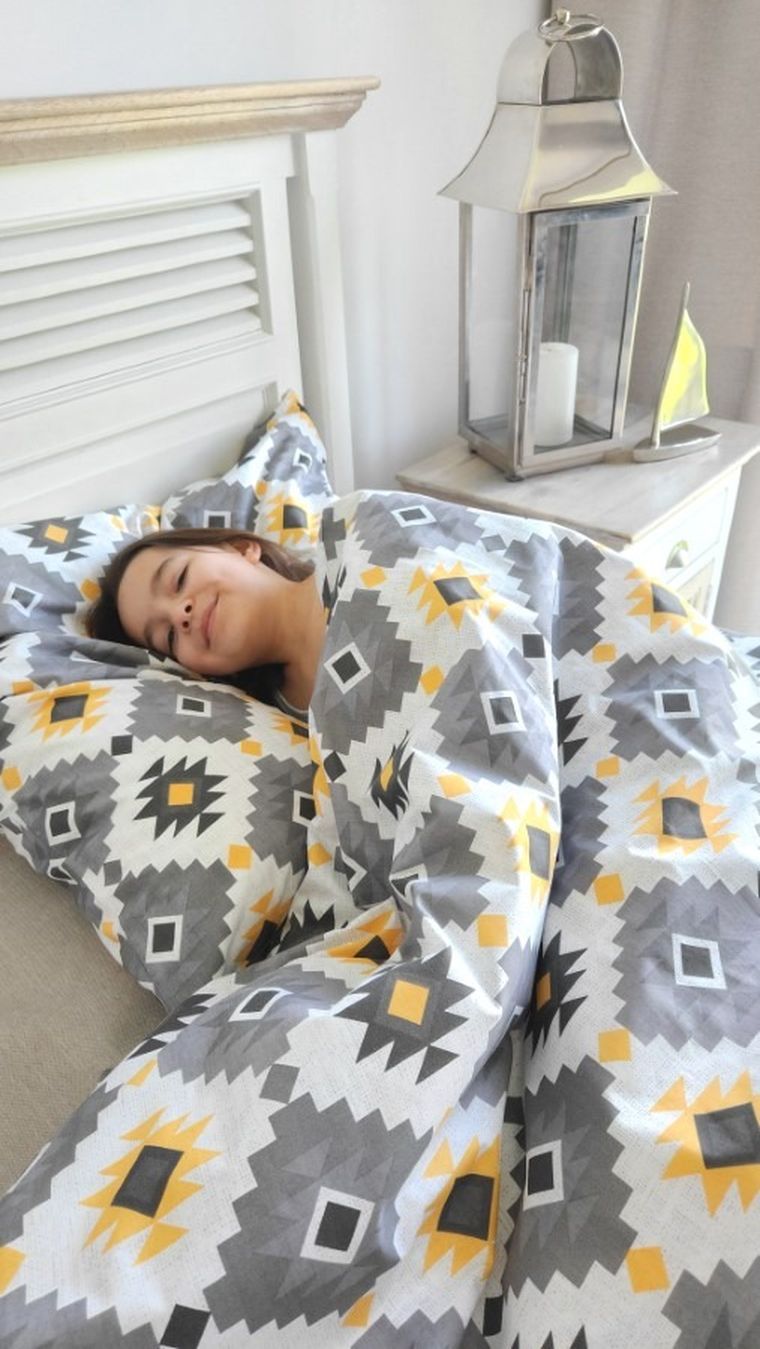 MimiNu, Loft, 2-częściowy komplet pościeli, 160-200 + 70-80 cm