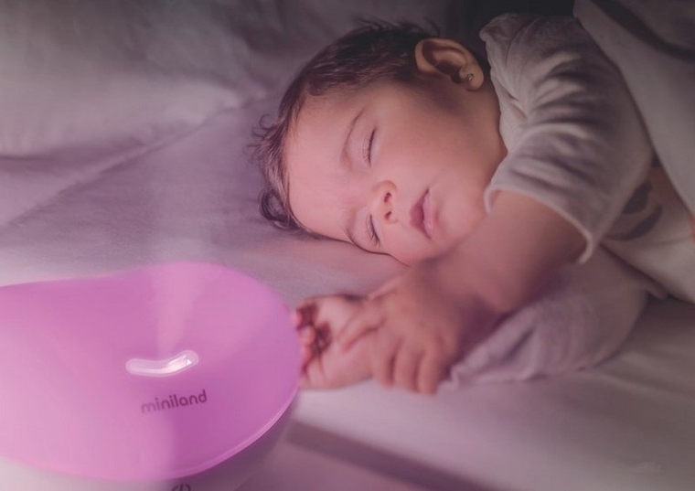 Miniland, nawilżacz, aromatyzator z funkcją lampki i dźwiękami