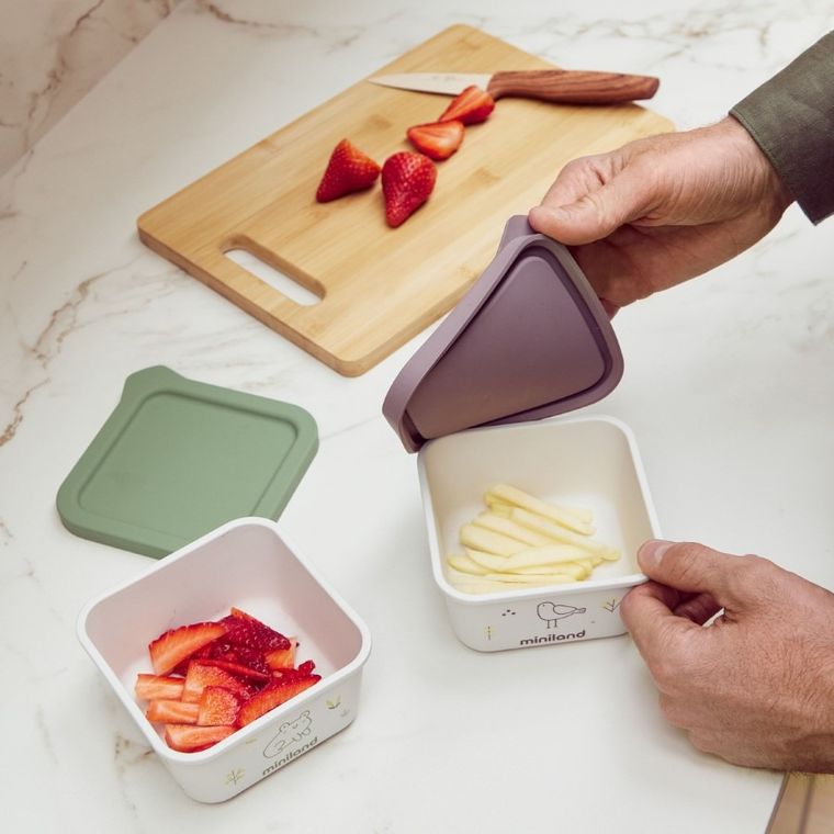 Miniland, Ptaszek, ECO-friendly, pojemniki hermetyczne, 2-400 ml