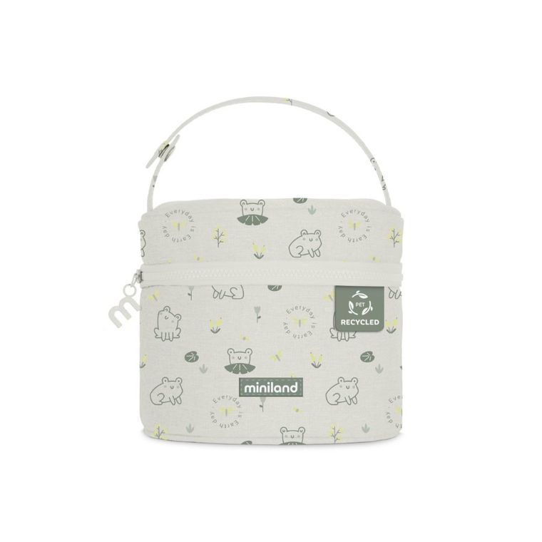 Miniland, Żabka, ECO-friendly, pojemniki szklane 2-210 ml + torba izotermiczna