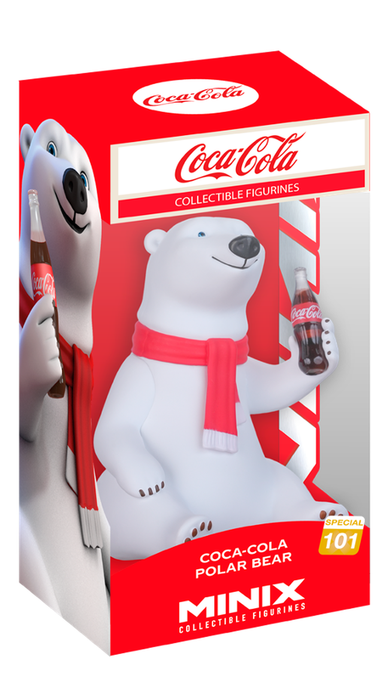 Minix, Coca Cola, Polar Bear, figurka kolekcjonerska