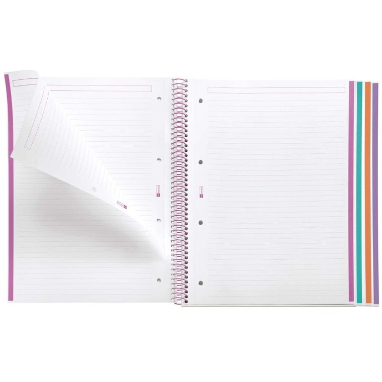 Miquelrius, Magic Unicorn, zeszyt A4, w linię, spiralny, 120 stron