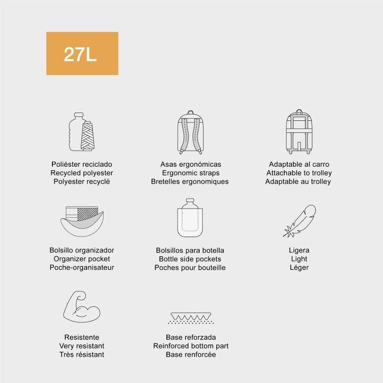 Miquelrius, Oslo, Desert, plecak trzykomorowy, 27l