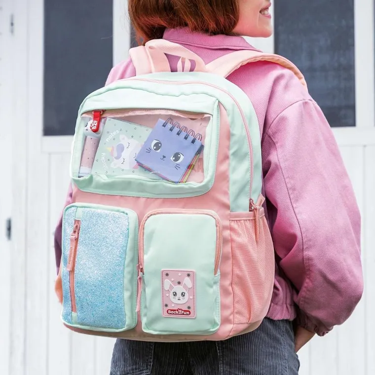 Miquelrius, plecak szkolny, 4-komorowy, turkusowy, 17l