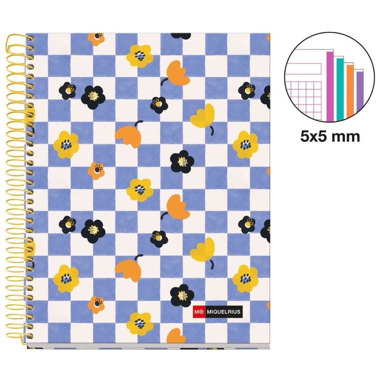 Miquelrius, Square It, zeszyt A5, w kratkę, spiralny, 120 stron