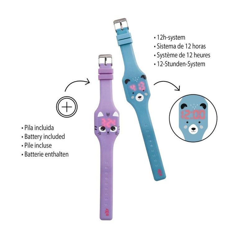 Miquelrius, zegarek cyfrowy, miś